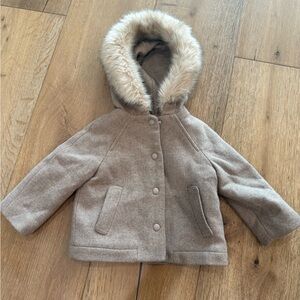 Zara Jacket with Faux Fur Hood